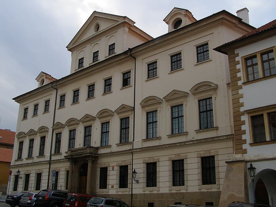 Martinic Palace façade in Prague