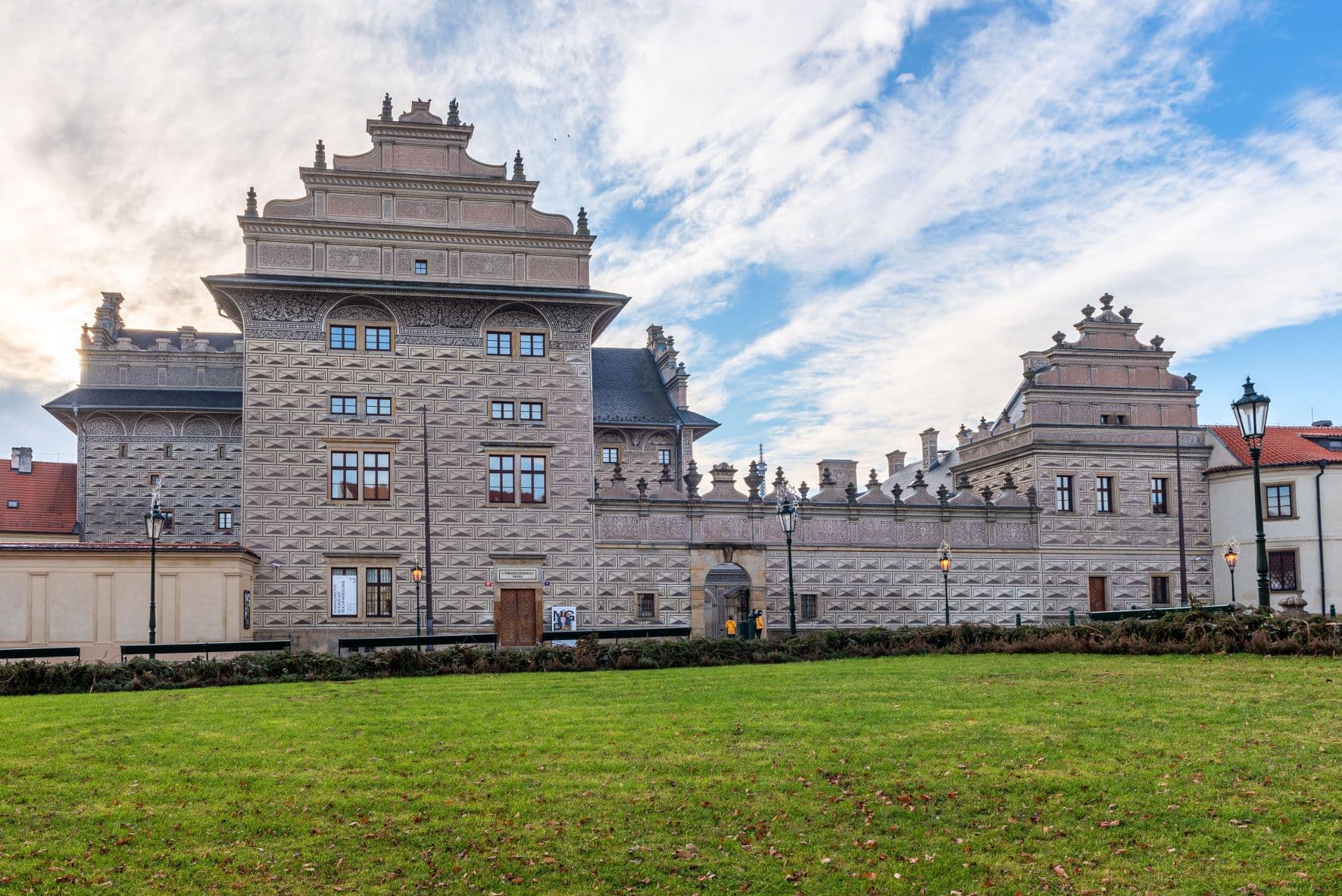 Schwarzenberg Palace façade in Prague