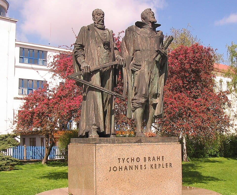 Pohorelec Kepler Brahe Monument in Prague